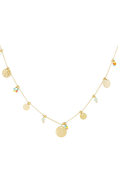 color pop coins necklace