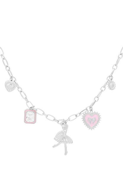 charm necklace colorful dancer