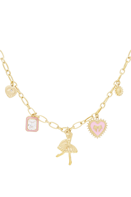 charm necklace colorful dancer