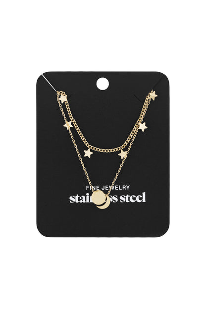 double star necklace