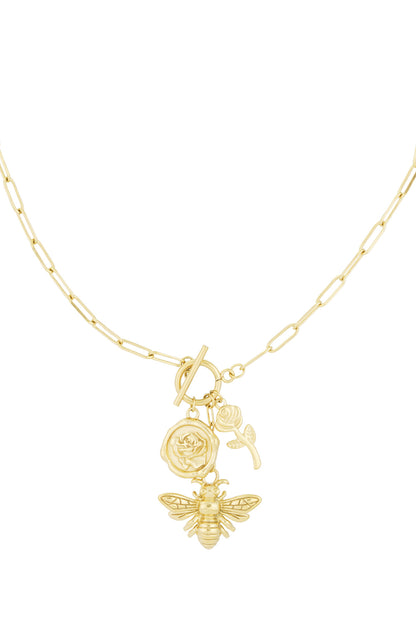 bee blossom necklace