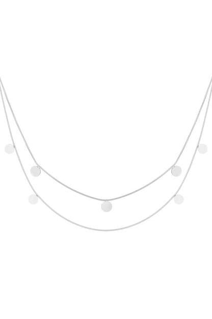 double necklace coins