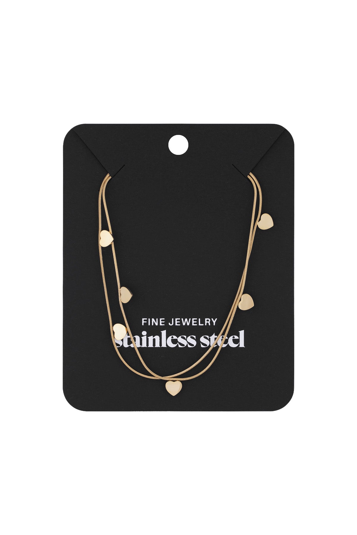 double heart necklace
