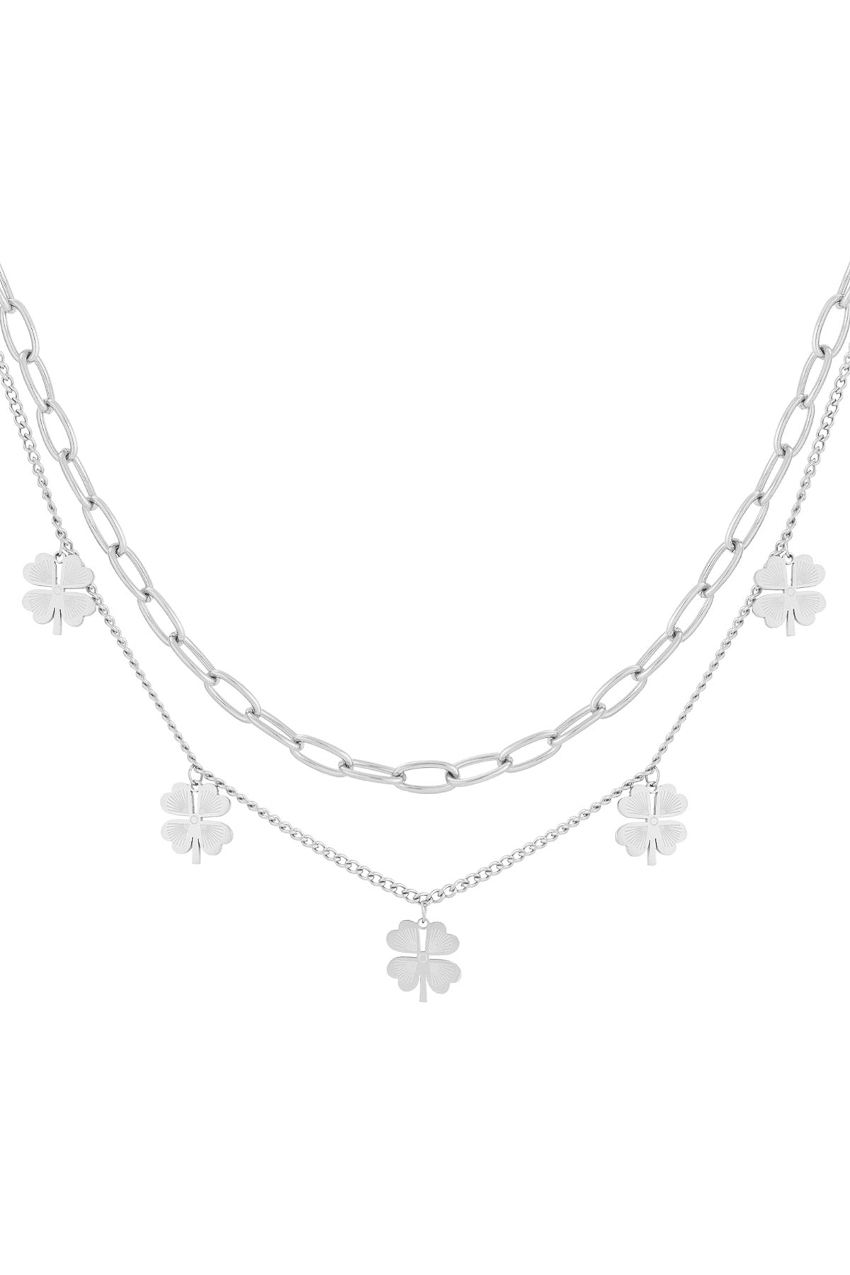 layered luck necklace