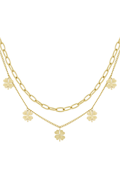 layered luck necklace