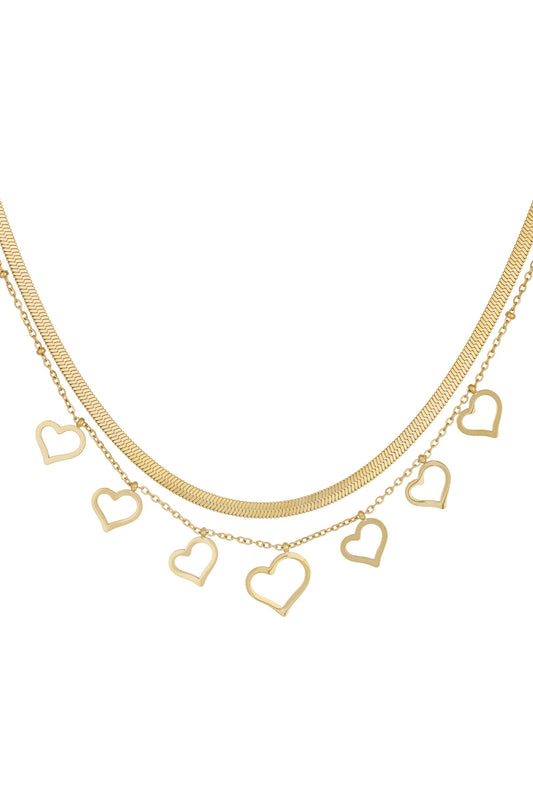 chunky heart necklace