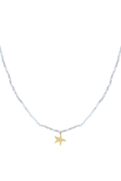 Necklace colorful starfish