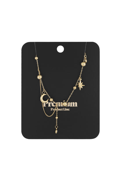necklace trendy moon