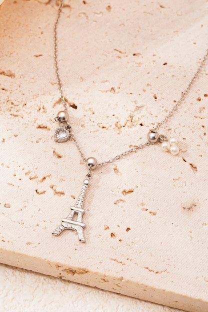 Eiffel tower necklace