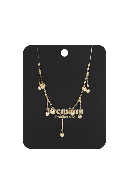 golden glimmer necklace