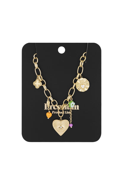 charm necklace eye wedge