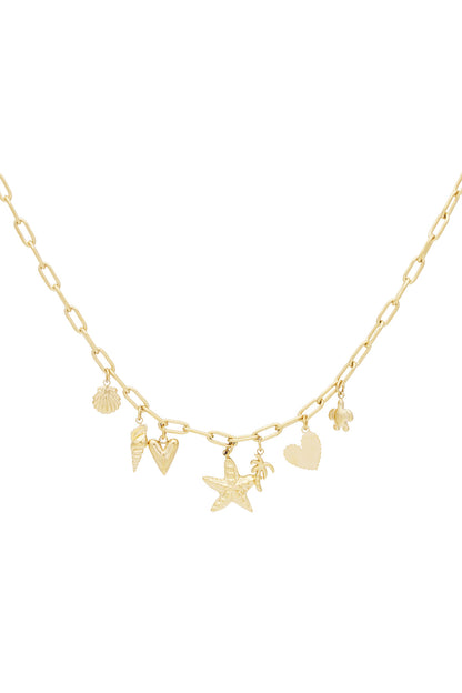 beach babe charm necklace