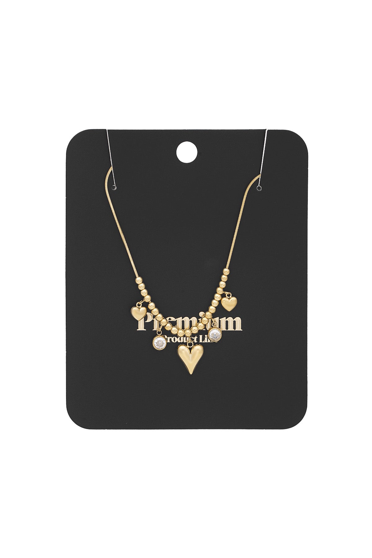 gleaming heart necklace
