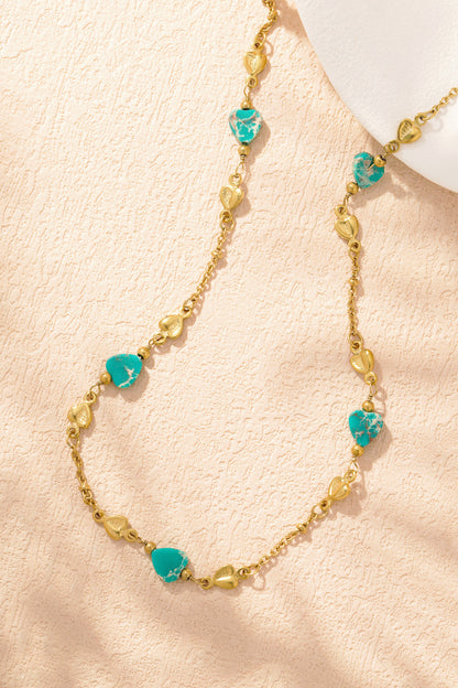 embrace the love necklace - green and