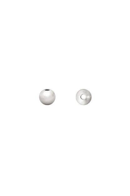 DIY Beads Ball 3MM Silver Color Stainless Steel