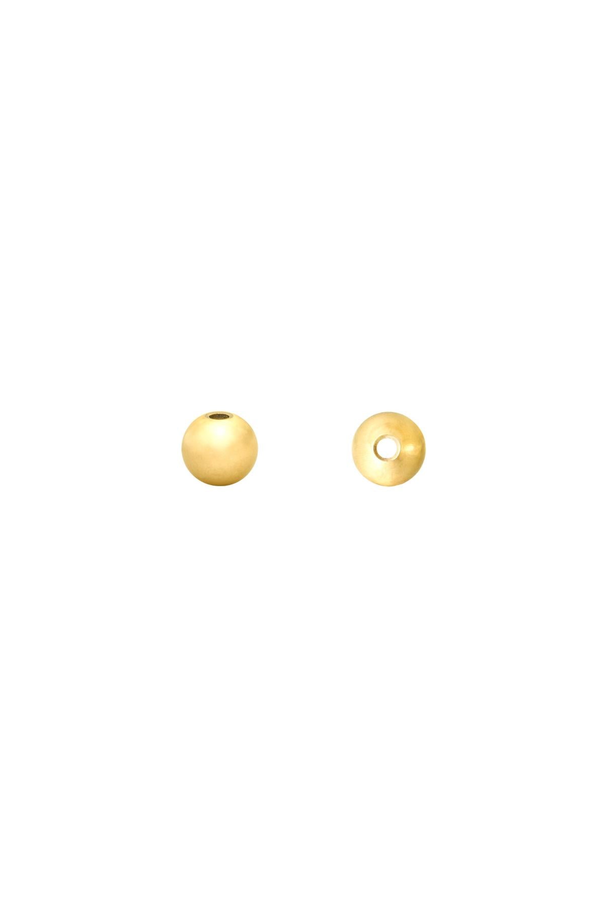 DIY Beads Ball 3MM Silver Color Stainless Steel