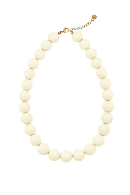 Large colored necklace - 15mm