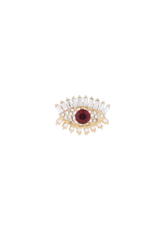 wondering eye brooch