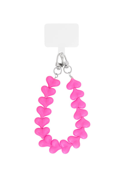 Phone cord hearts