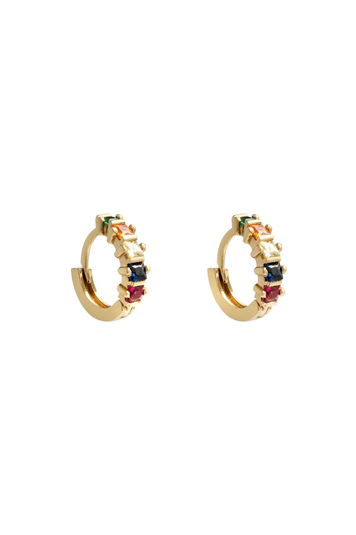 Earrings Little Sunset Gold Color Copper