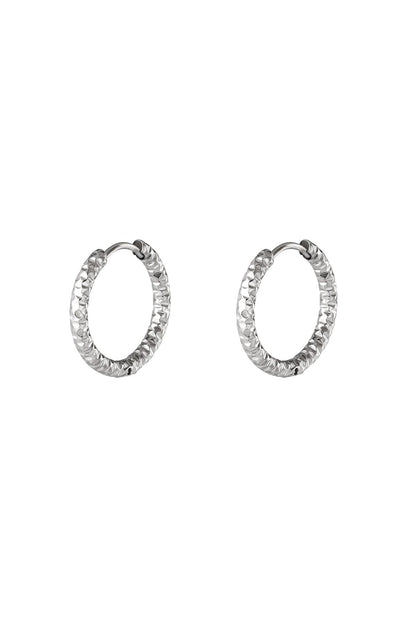 stainless steel hoop earrings 