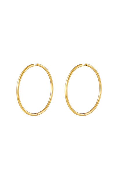 stainless steel earrings hoops medium 