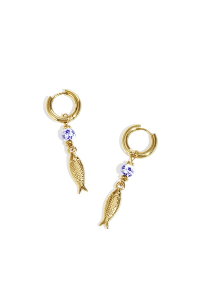 Stainless Steel Dangle Earrings fish Casual Holiday/Beach Simple Series Women's jewelry