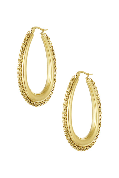 hoops with braided edge