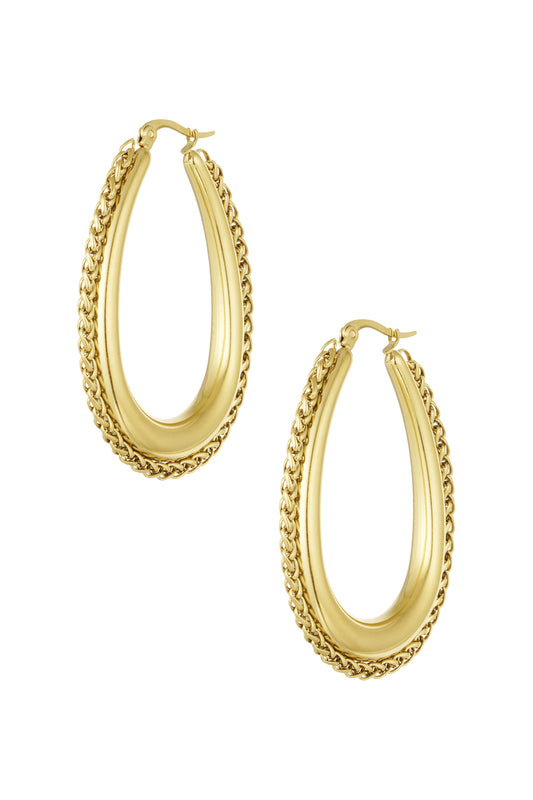 hoops with braided edge