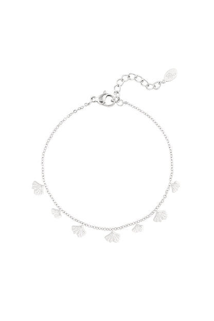 Classic bracelet with shell charms - Silver Color color