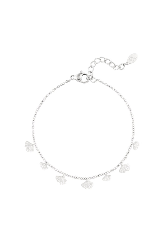 Classic bracelet with shell charms - Silver Color color