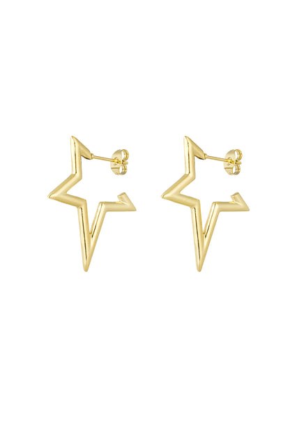 half star earrings