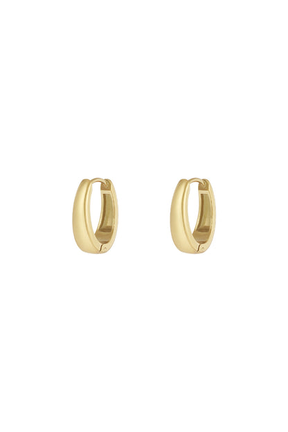 Graceful mini hoops earrings - Silver Color color