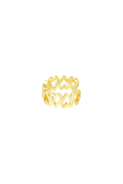 Earcuff Heart Bliss - Silver Color color