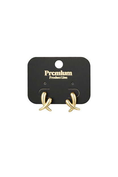crossed earrings