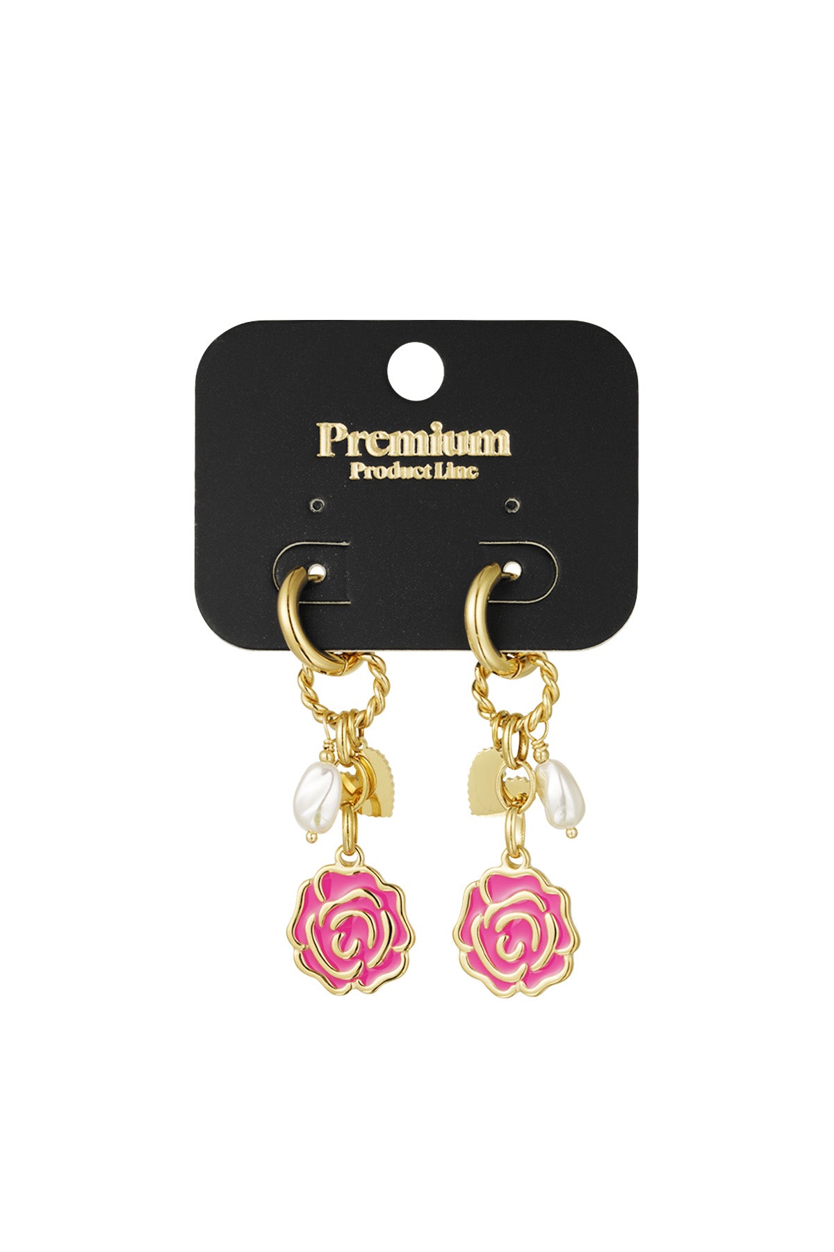 Earrings forever rose