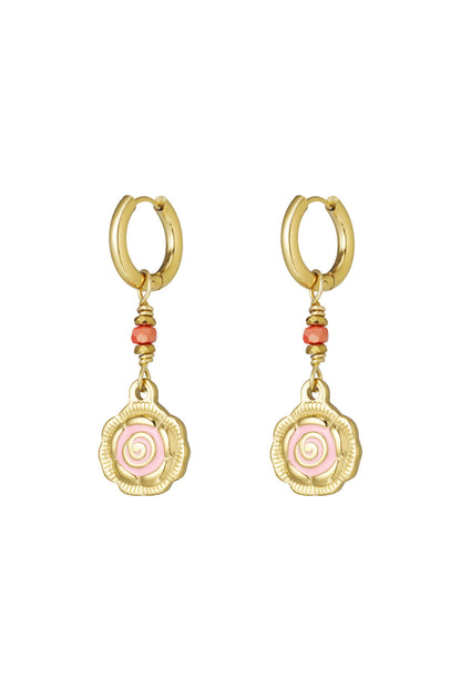 rose glow earrings