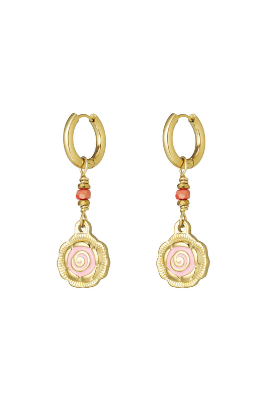rose glow earrings