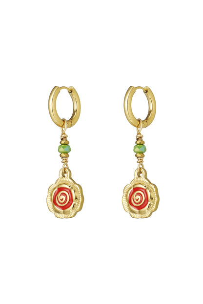 rose glow earrings
