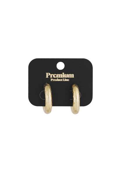 structured hoop earrings