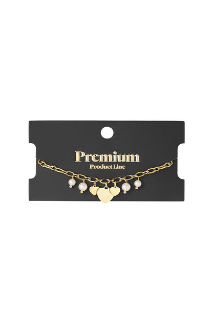 hearts & pearls bracelet