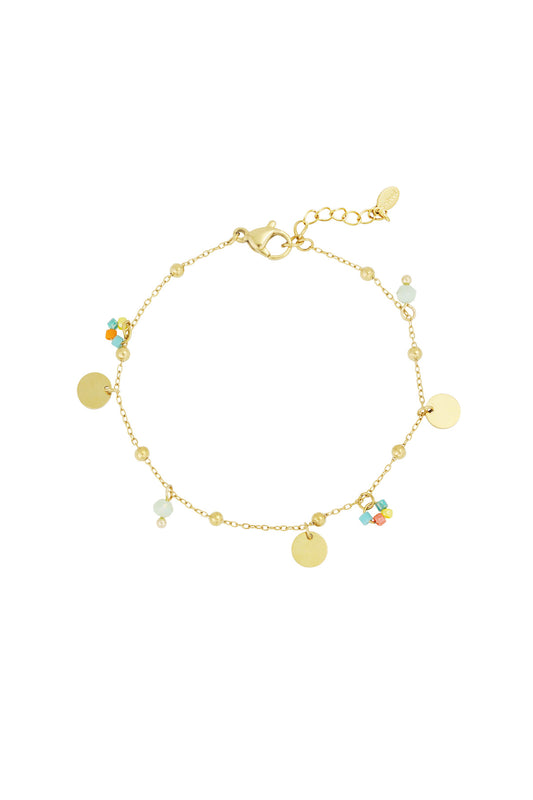 color pop coins bracelet