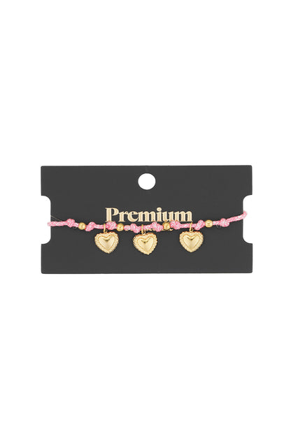 Cozy hearts bracelet