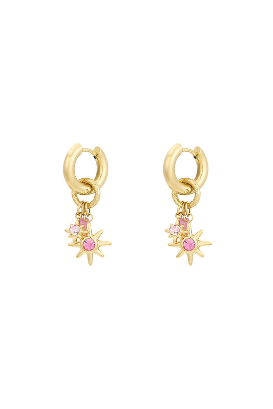 earrings pink starlight