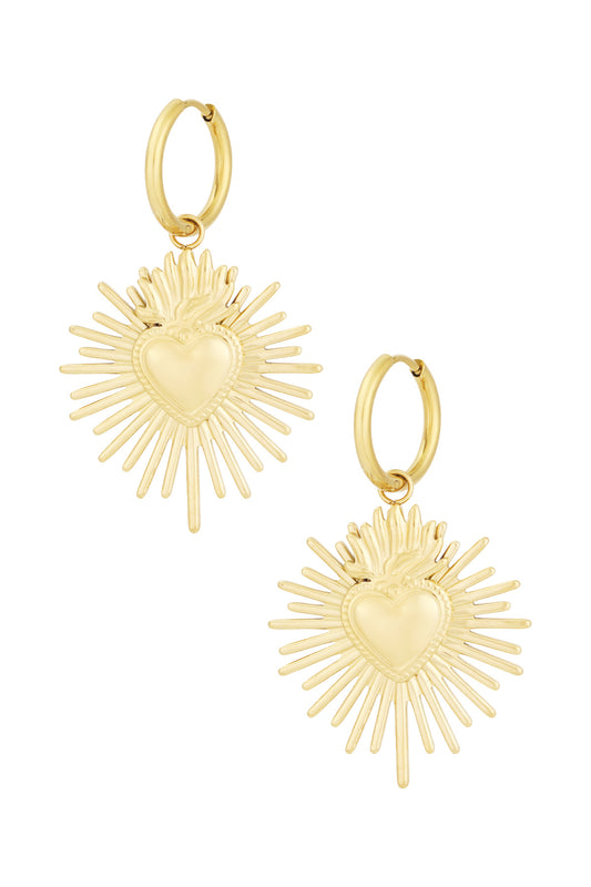 earrings milagros heart