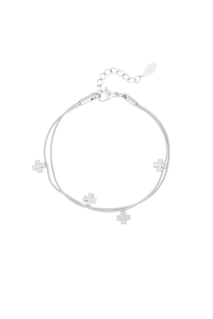 double clover bracelet