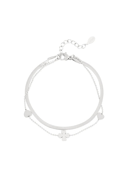 bracelet clover heart