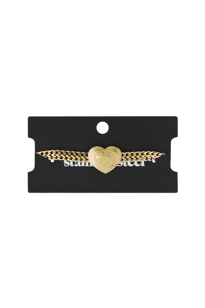 bold heart bracelet