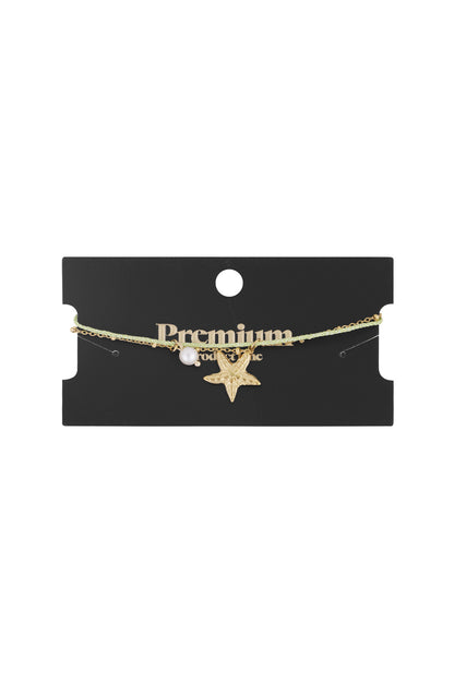 bracelet starfish pearl