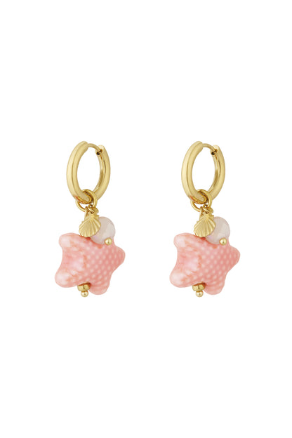 starry earrings - blue & 